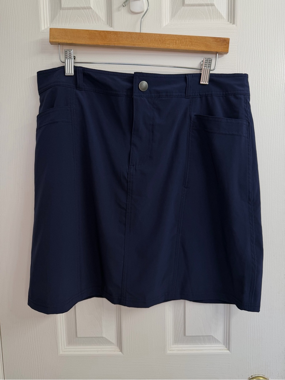 ACX Active Navy A-Line Skort Women's L Golf Tennis Pickleball Athletic Pocket